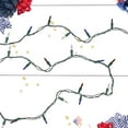 thumbnail image 2 of Mini Christmas String Lights - Red White and Blue - 10' Green Wire - 50ct, 2 of 4
