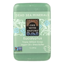 One With Nature Dead Sea Minerals Triple Milled Bar Soap - Eucalyptus.