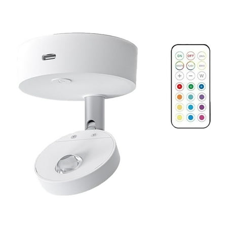 

Pedty 13 Color Remote Control Spotlight Led Spotlights 13 Colors Usb Rechargeable Picture Lights with Remote for Display Art Work indoor Uplighting Mini Spotlights for Paintings Wall Dartboard