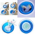 thumbnail image 1 of plegable portátil, cubo automático de viaje en casa, ropa interior de viaje autónomo, ra plegable Azul Soledad Máquina de lavandería de viaje, 1 of 10