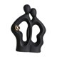 thumbnail image 5 of Figura de pareja, artesanía artística, figura abstracta romántica, escultura, adorno de escritorio Negro, 5 of 9