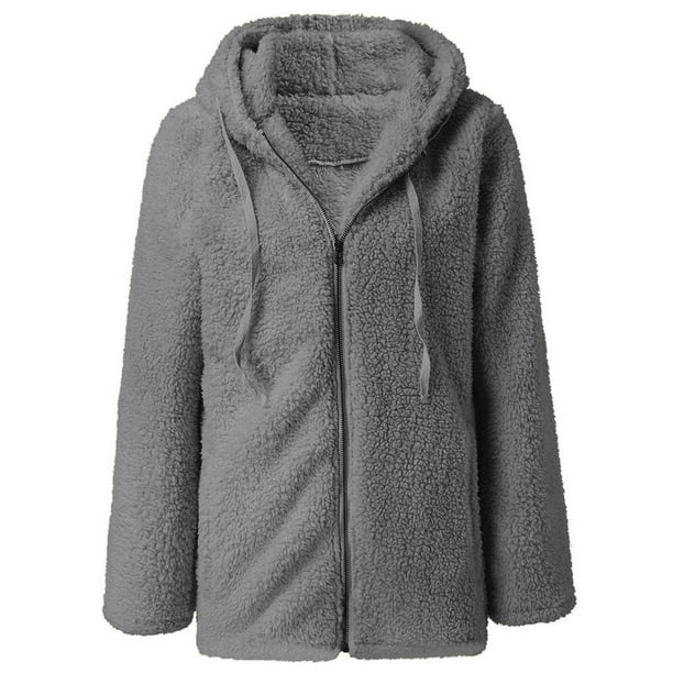 Fluffy hot sale jacket walmart