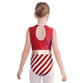 thumbnail image 2 of YiZYiF Kids Girls Christmas Santa Elf Gymnastics Ballet Dance Leotard Performance Bodysuit Athletic Unitard Red 14, 2 of 7