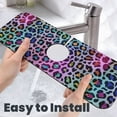 thumbnail image 6 of Sikiie Rainbow Animal Skin Splash Guard for Sink Faucet-1 PC Super Absorbent Fast Drying Mat Sink Gadgets-Splash Guard for Kitchen, Sink Mat, 6 of 7