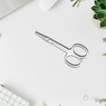 thumbnail image 6 of ZOURIH 3 Pcs Small Scissors,3.3in Beauty Scissors,for Personal Facial Hair Grooming,Curved and Round Design,for Trim Men/Women Eyebrows Trimming, Eyelashes,Nose Hair, Ear, Mustache,Scissor-Silver, 6 of 7
