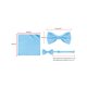 thumbnail image 5 of Conjunto de corbata de hombre de color sólido INSPIRE CHIC para el Día del Padre, corbata de moño preatado y pañuelo de bolsillo, corbatas para bodas y negocios, azul cielo, talla única, 5 of 7