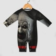 thumbnail image 4 of Terrifier Baby Romper Toddler Long Sleeve Bodysuit Soft Skin-Friendly Jumpsuit Outfit with Snap Crotch 9-12M, 4 of 8