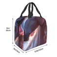 thumbnail image 3 of Easygdp Flower White Horse Bolsa Térmica Premium - Tela Oxford Impermeable, Gran Capacidad, Bolsillo Frontal, Unisex para Trabajo, Escuela, Actividades al Aire Libre y Picnics, 3 of 8