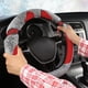 thumbnail image 5 of Funda para volante de coche, elástica, de 38 cm, para invierno, cálida y cómoda., 5 of 6