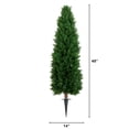 thumbnail image 2 of Nearly Natural 4ft. UV Resistant Artificial Cedar Plant with Integrated Ground Stake (Indoor/Outdoor) - Set of 2, 2 of 8