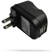 RND Accessories 2.4A Fast Dual USB AC Adapter Wall Charger For Motorola Smartphones