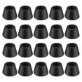 thumbnail image 1 of 20PCS Black Chair Couch Table Rubber Furniture Leg End Caps 16mm Dia, 1 of 5