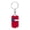 Dog Tag with Swivel Keychain (Gold), variant on State of Georgia Flag Dog Tag Keychain Stainless Steel Silver Tone or Gold Tone