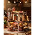 thumbnail image 4 of Robotime Wooden 3D Puzzle - Dream Coffee Factory Music Box, Tiny House Building Kits for Home Decor, 593PCS Puzzle Toys Craft Kits for Adults, Gifts for Adults Kids, 4 of 9