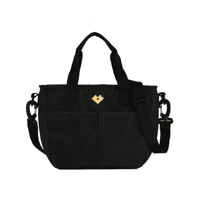 Lonchera para Mujer Térmica e Impermeable LuckyLy, tipo Bolsa Crossbody con Múltiples Compartimentos, Ideal como Bolsa de Almuerzo para Oficina, Lunch Box Escolar, Hielera Portátil – negro UNITALLA