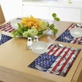 thumbnail image 4 of Ambesonne USA Place Mats Set of 4, Fourth of July Day National, Standard Size, Navy Blue White and Red, 4 of 6