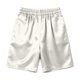 thumbnail image 5 of Neewe Womens Wide Leg Pants Casual Knee Length Pants Summer Satin Elastic Waist Comfy Shorts with Pockets, 5 of 6
