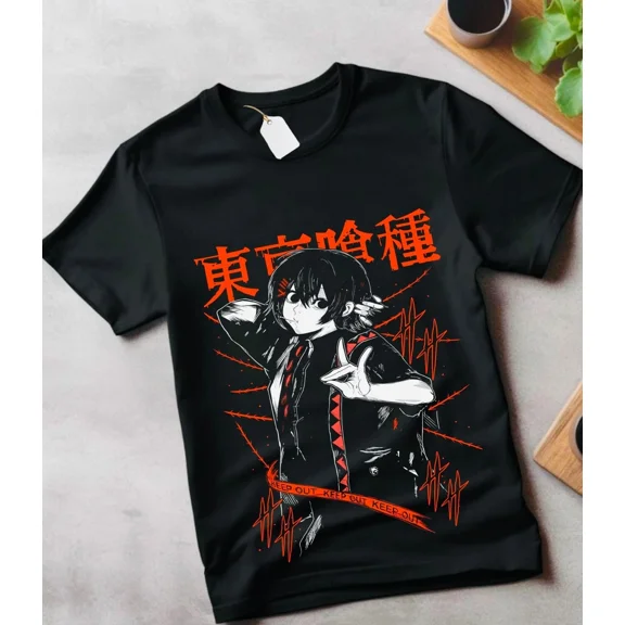 VINTAGE AnimeJuzo Suzuya T-Shirt Tokyo Ghoul Waifu Touka Kirishima Horror Anime Gift