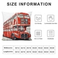 thumbnail image 5 of JEUXUS Red Bus Short Plush Pillowcase (Universal 1) Square White, 5 of 5