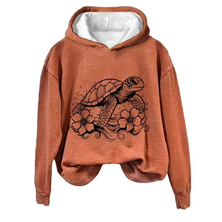 frariair Animal Print Women's Print Hoodie Sweatshirts Hooded Fall