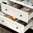 thumbnail image 2 of OXYLIFE 71.3" H Wardrobe Storage Cabinet Armorie Closet with Clothes Rail and Drawers for Bedroom, White, 2 of 5