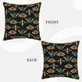 thumbnail image 3 of Haiem Wasp Cockchafer Butterfly Print Velvet Soft Solid Decorative Square Throw Pillow Covers Set with Elegant Piping Christmas Cushion Case for Sofa Bedroom Car-18"x18", 3 of 8