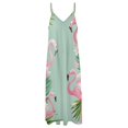 thumbnail image 4 of Flamingo Pattern Design Sleeveless Dress Woman Fashion Long Dresses Women's Summer Suit Dress 2025, 4 of 7