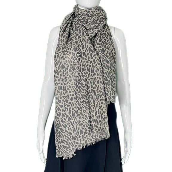 Pre-Owned J.Crew Frayed Edge Animal Print Scarf