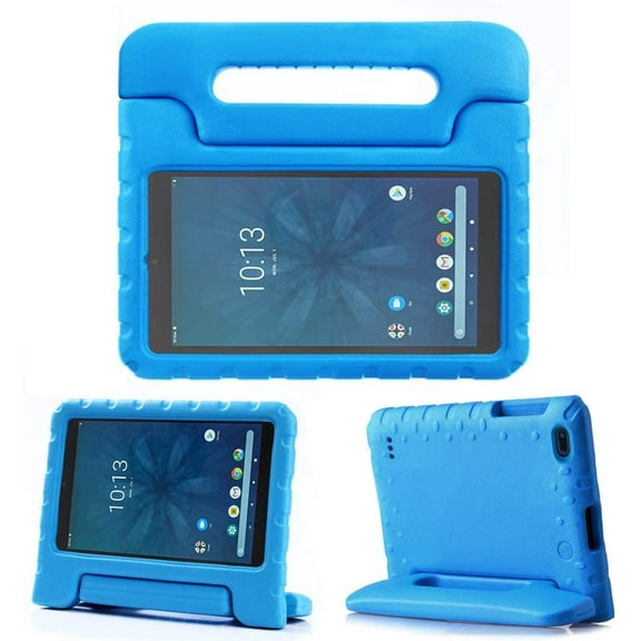 Golden Sheeps Kid Friendly Case Compatible for Walmart Onn 8 inch Android Tablet (Model ONA19TB002) 2019 Released Shockproof Ultra Light Weight Convertible Handle Stand Cover (Blue)