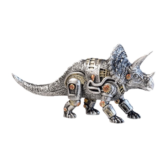 Estatua de animal, adorno versátil, regalo, escultura de resina, figura de animal para mesa Triceratops