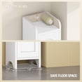 thumbnail image 3 of Hzuaneri 70.9" H Bathroom Storage Cabinet, Tall Corner Cabinet with 4 Doors, 3 of 7