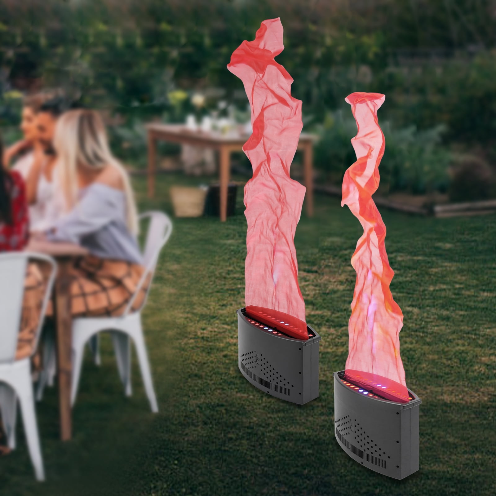 Fake Fire Flame Light, Artificial Simulated Fire Atmosphere Lamp, Fake Fire Flame Light for Stage DJ Party Lighting