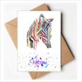 thumbnail image 1 of Graffiti Simple Coloré Pinto Animal Bienvenue Retour Cartes de Voeux Enveloppes Vierges, 1 of 3