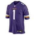 thumbnail image 2 of Men's Nike Jalen Nailor  Purple Minnesota Vikings Team Game Jersey, 2 of 6