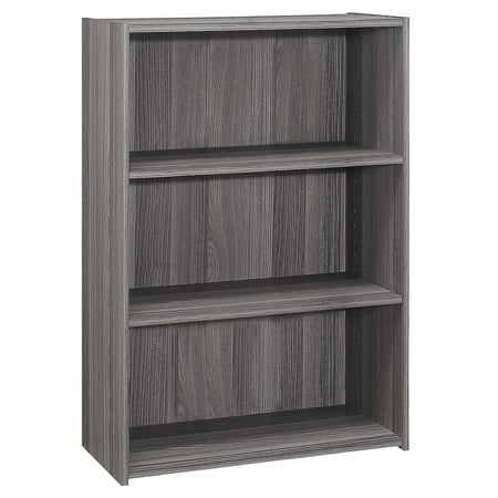 Bookshelf Bookcase 4 Tier 36 H Office Bedroom Laminate Grey Transitional