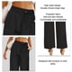 thumbnail image 4 of Pantalones de pierna ancha para mujer, pantalones holgados con botones de cintura alta informales a la moda para primavera y otoño, negro XL, 4 of 5