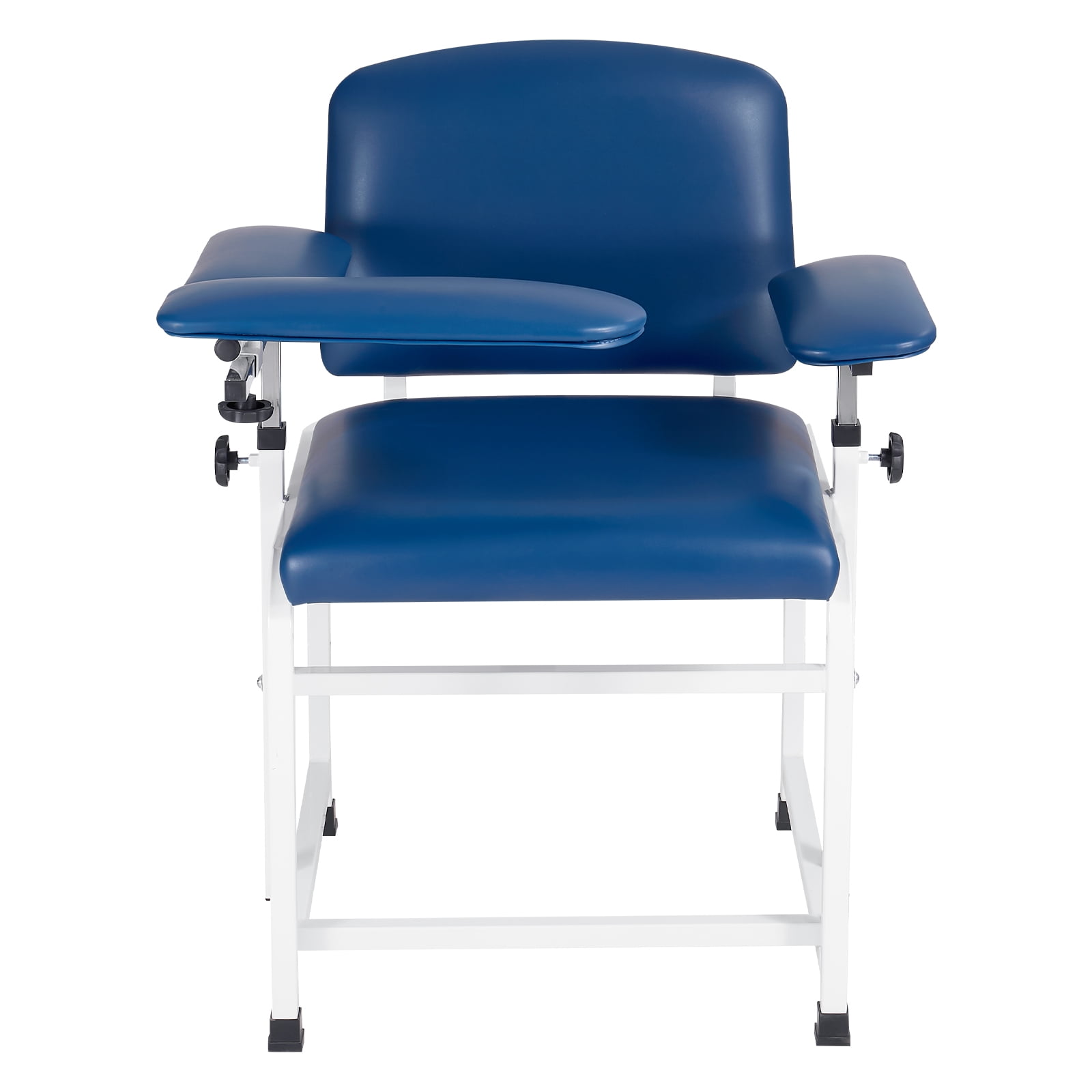 KFFKFF Phlebotomy Chair with 500 lbs Capacity, Adjustable Armrests, Soft Padded Seat, and Easy-to-Clean PVC Leather for Medical Use in Hospitals and Clinics
