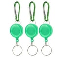 thumbnail image 2 of Telescopic Burglar Keychain, Portable 3PCS Compact Multifunction Retractable Keychain Buckle Lightweight  For Outdoor Blue,Green,Purple, 2 of 8