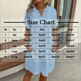 thumbnail image 3 of Royal Blue Button Dresses for Women Fall Summer Short Sleeve V Neck Midi Knee High Basic Dresses Ladies 2025 Soft Comfy Clothing Fashion Y2K XXL, 3 of 6