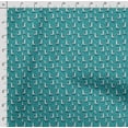 thumbnail image 4 of Soimoi Llama Alpaca Print,Cotton Poplin, Sewing Fabric Sold by The Yard 42 Inch Wide,Sewing Craft Quilting/Quilt Making Fabric, Teal Green, 4 of 5