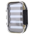 thumbnail image 2 of Caja de plástico de doble cara para cebos de pesca con mosca, con relleno de espuma, estuche para accesorios, 2 of 10