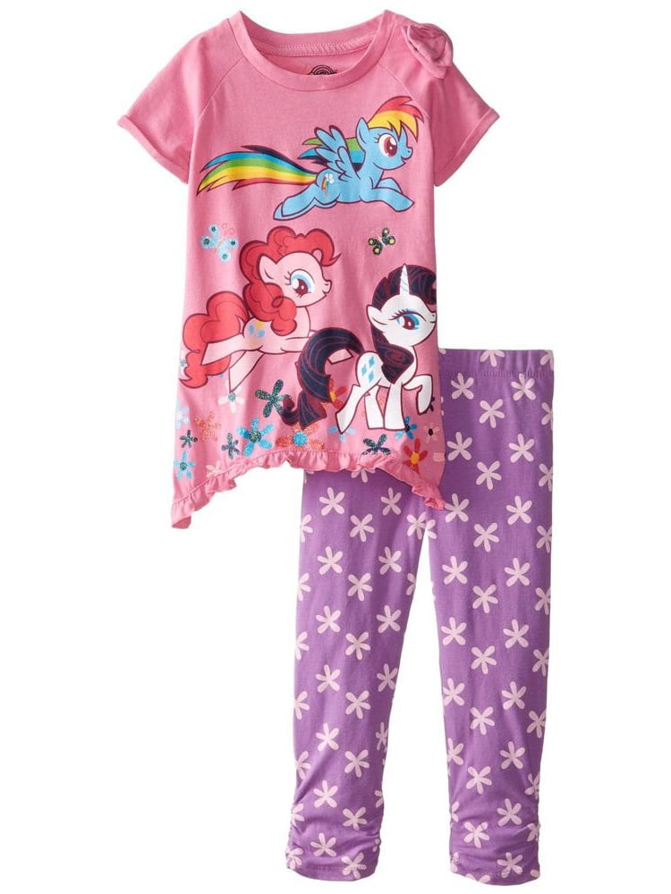 My Little Pony Group Running Toddler Tunic Top and Leggings Set