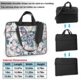 thumbnail image 6 of YFYANG 14 inch Universal Laptop Bag Oxford Cloth Laptop Sleeve, Multi-functional Vintage Watercolor Butterfly Pattern Notebook Computer Messenger Bag Handbag, 6 of 8