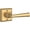 Brass, variant on Baldwin Reserve HDFEDRTSR150 Half Dummy Handleset Right Hand Federal Lever and Traditional Square Rose Satin Nickel Finish