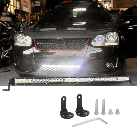 Slim 21" 52Led Led Spot lights for 4x4 Trucks SUV ATV UTV Spot Lights Fog Work Spot lights Rear Work Lamps Off-Road Lamps