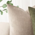 thumbnail image 4 of Fundas de almohada Foindtower de felpilla con textura suave, 40 x 40 cm, color crema, 4 of 7