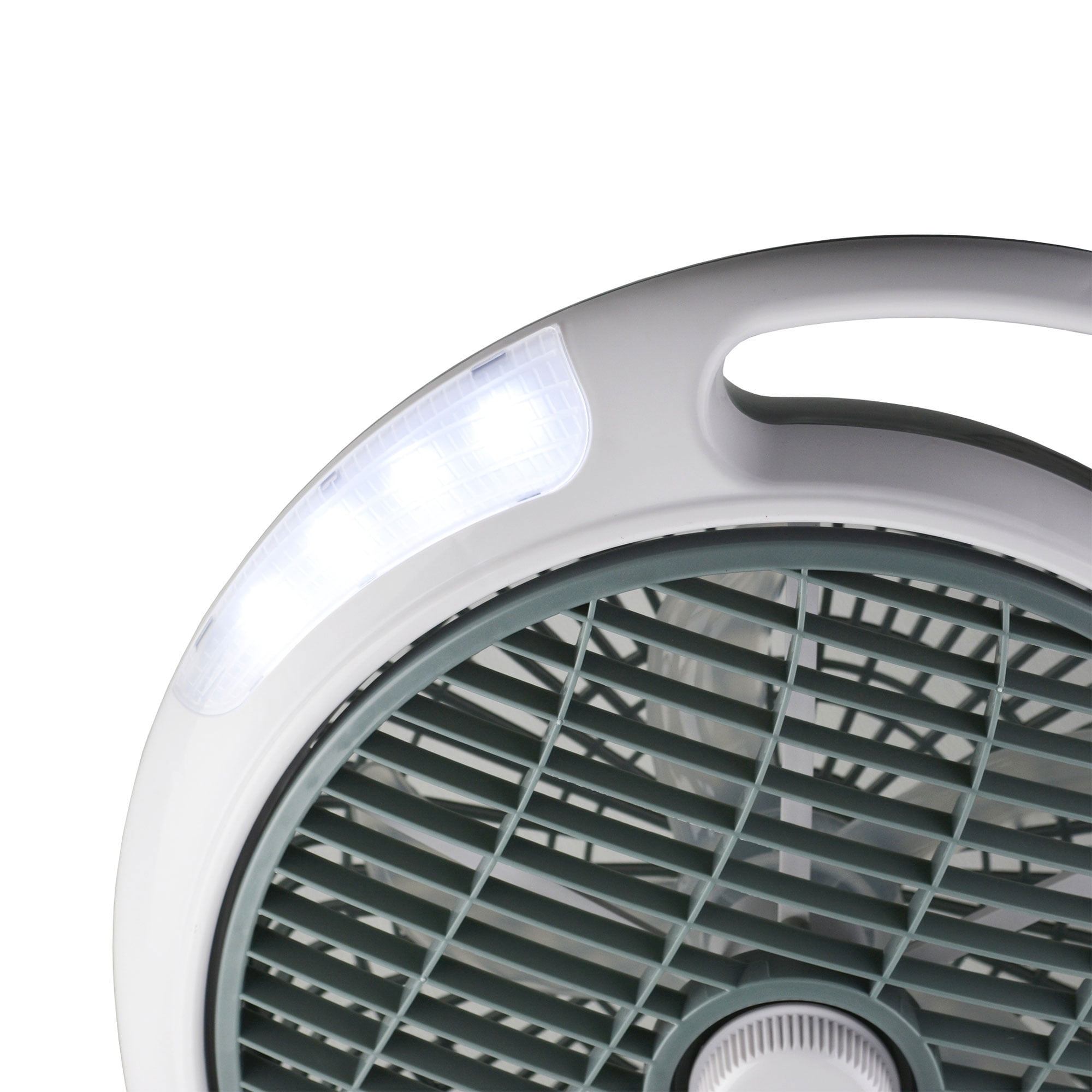 Ludger Power & Light EL-8210F Portable 10 Inch Rechargeable Fan with LED Lights