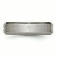 thumbnail image 3 of Anneau de Bande Bord Biseauté en Satin Design Croix 6mm 7 Tailles, 3 of 7