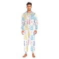 thumbnail image 3 of FORMRS Onesies Pajama for Adults Unisex Hoodie Winter Jumpsuit One Piece Sleepwear, Sizes S-2XL, Colorful Gummy Bears Pattern, 3 of 7
