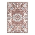 thumbnail image 3 of Unique Loom Eco Traditional Collection Area Rug - Salvage (4' x 6' Rectangle Dusty Rose/Ivory), 3 of 7